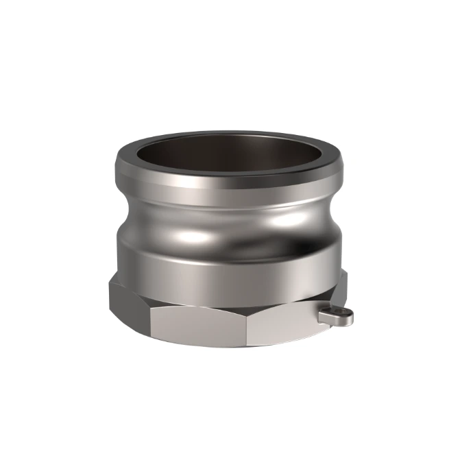 Front view of a Camlock type A: Adapter with female thread