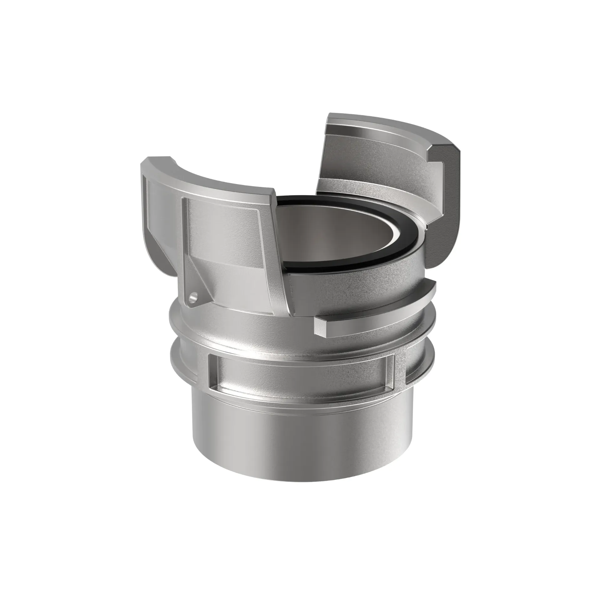 Guillemin DN80 x Vrouw. 3" met grendel in RVS